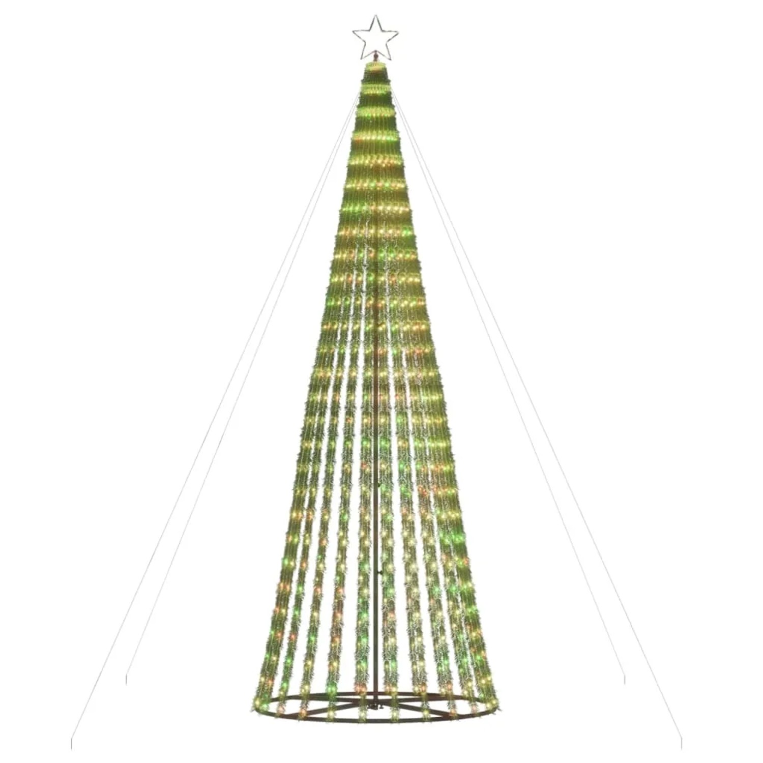 vidaXL LED Weihnachtsbaum 688 LEDs Mehrfarbig 300 cm 358071