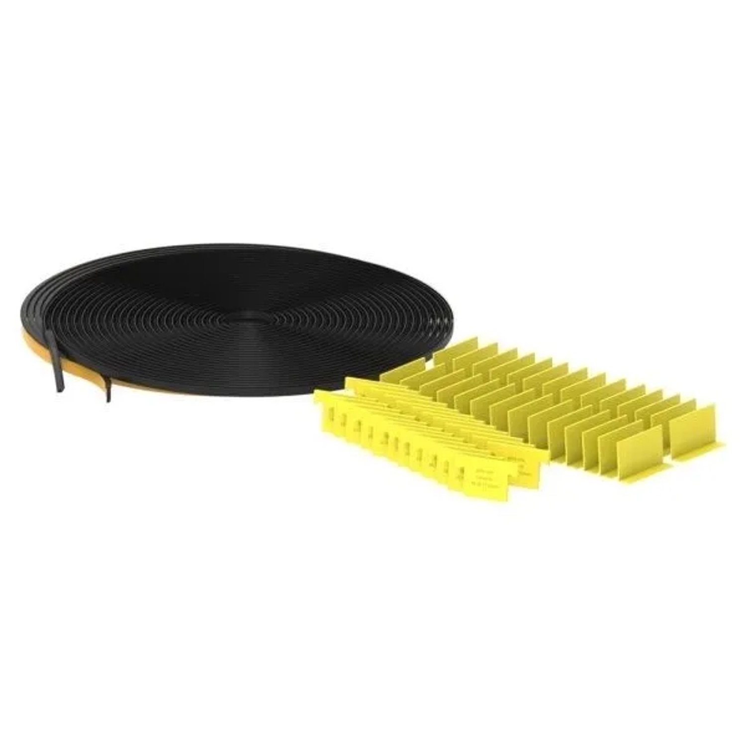 FeNau Montageset Kunststoff Gummi Für Glas 16,76-17,52 mm Für 25 Meter Aluprofil
