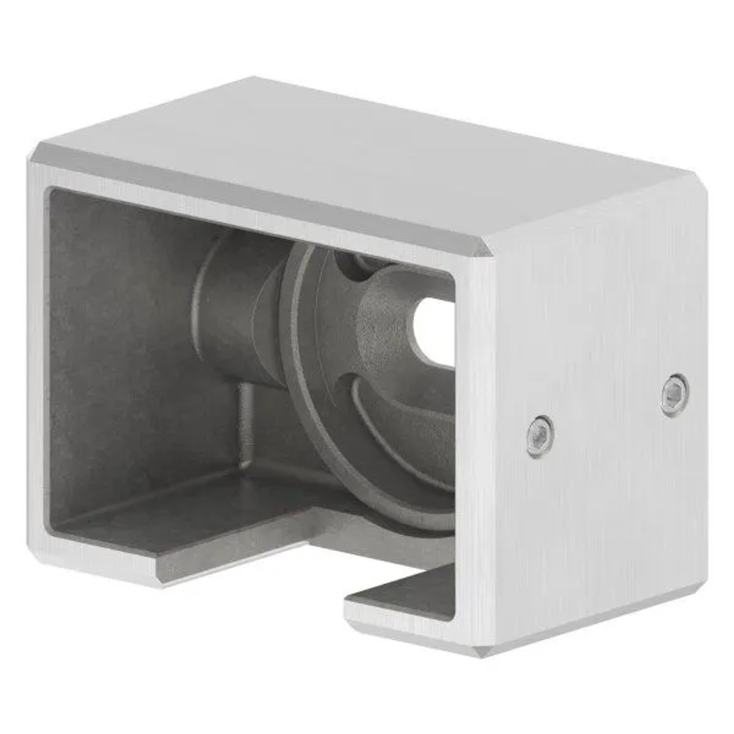 FeNau Wandbefestigung Edelstahl V4A Für Nutrohr 60 X 40 mm Rechts