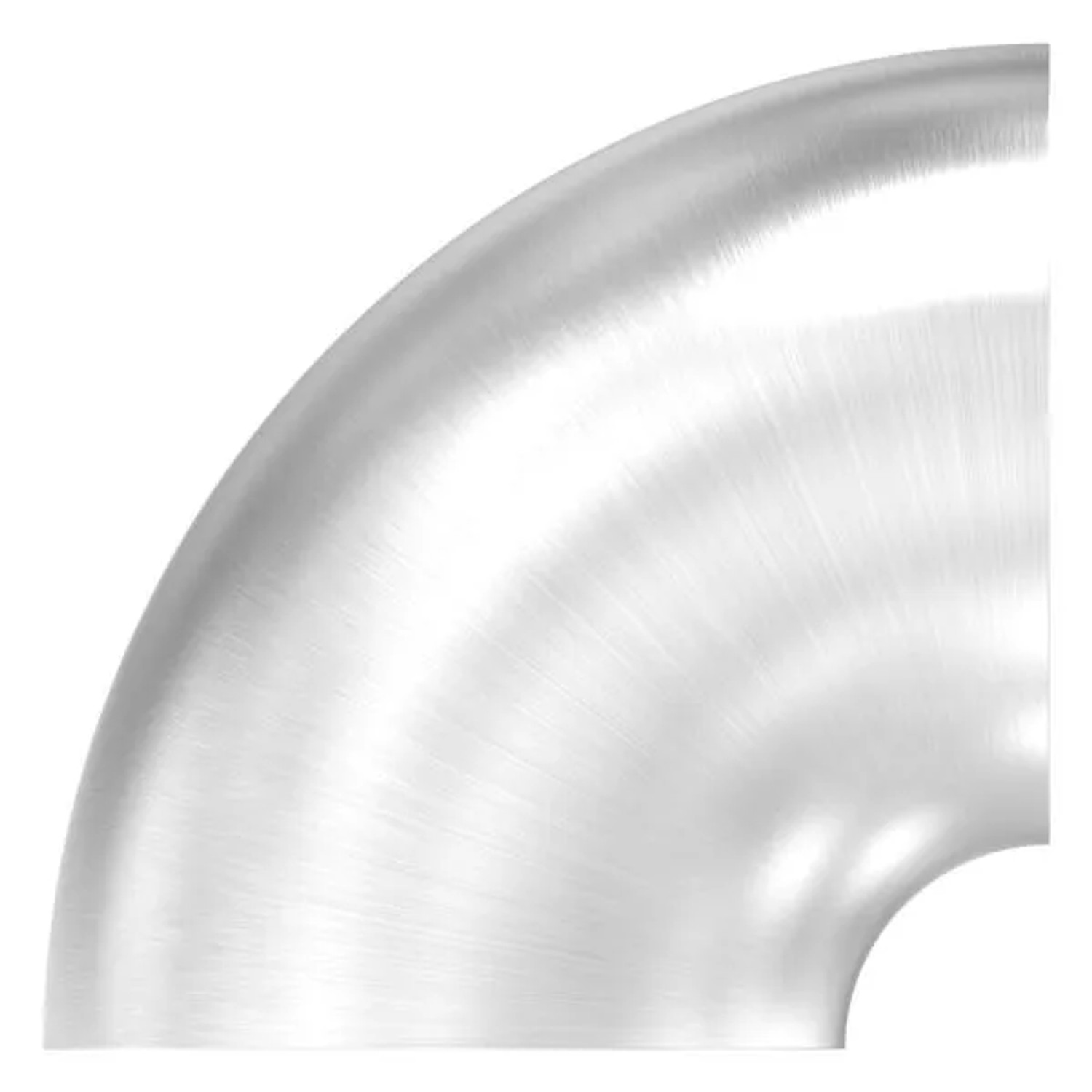 FeNau Schweißbogen Edelstahl V2A Ø 42,4 X 2,0 mm 90 Grad Geschliffen K240