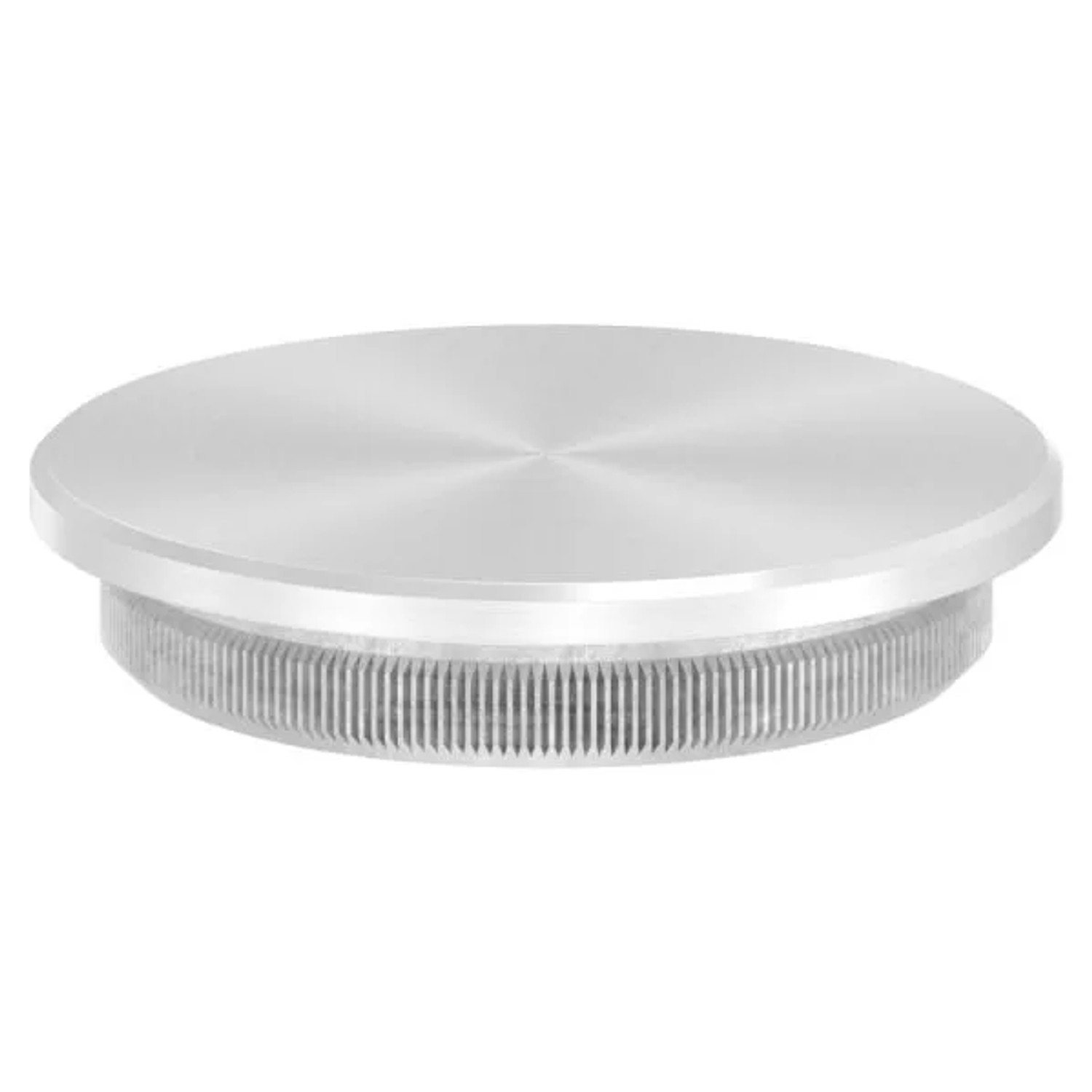 FeNau Einsteckkappe Edelstahl V2A Für Rohr Ø 33,7 mm Wandstärke 2,5 mm Flach Zum Einschlagen