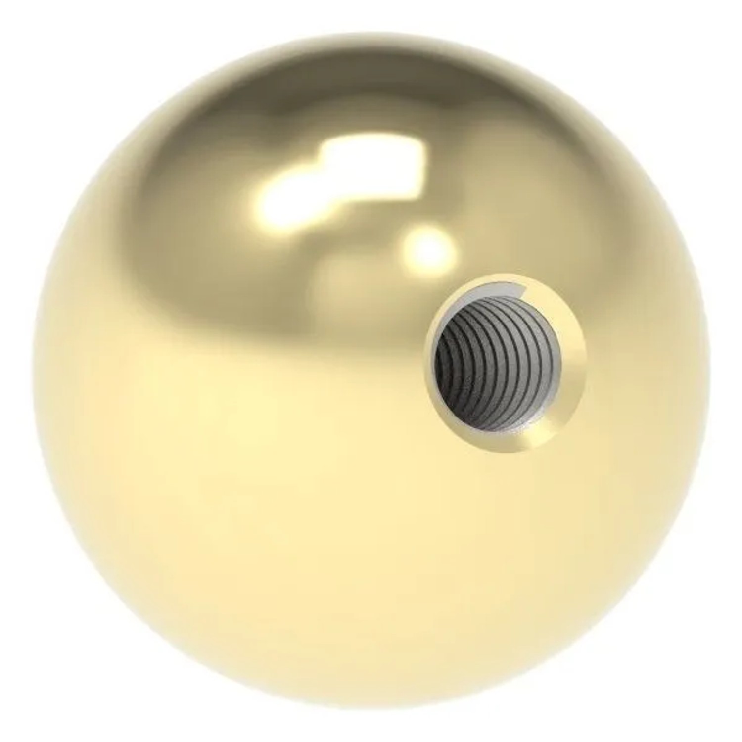 FeNau Messingkugel Edelstahl V2A Messing Beschichtet Ø 25 mm M6 Für Außenbereich