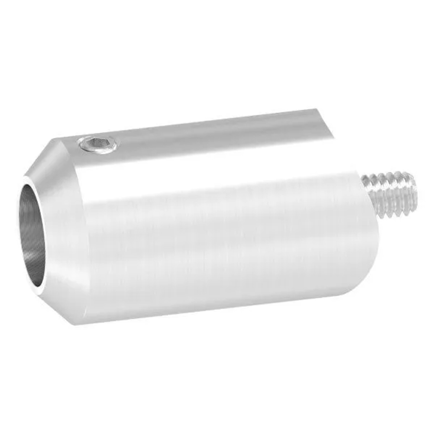 FeNau Querstabhalter Edelstahl V2A Bohrung Ø 12,5 mm Anschluss Ø 33,7 mm Zum Stoßen