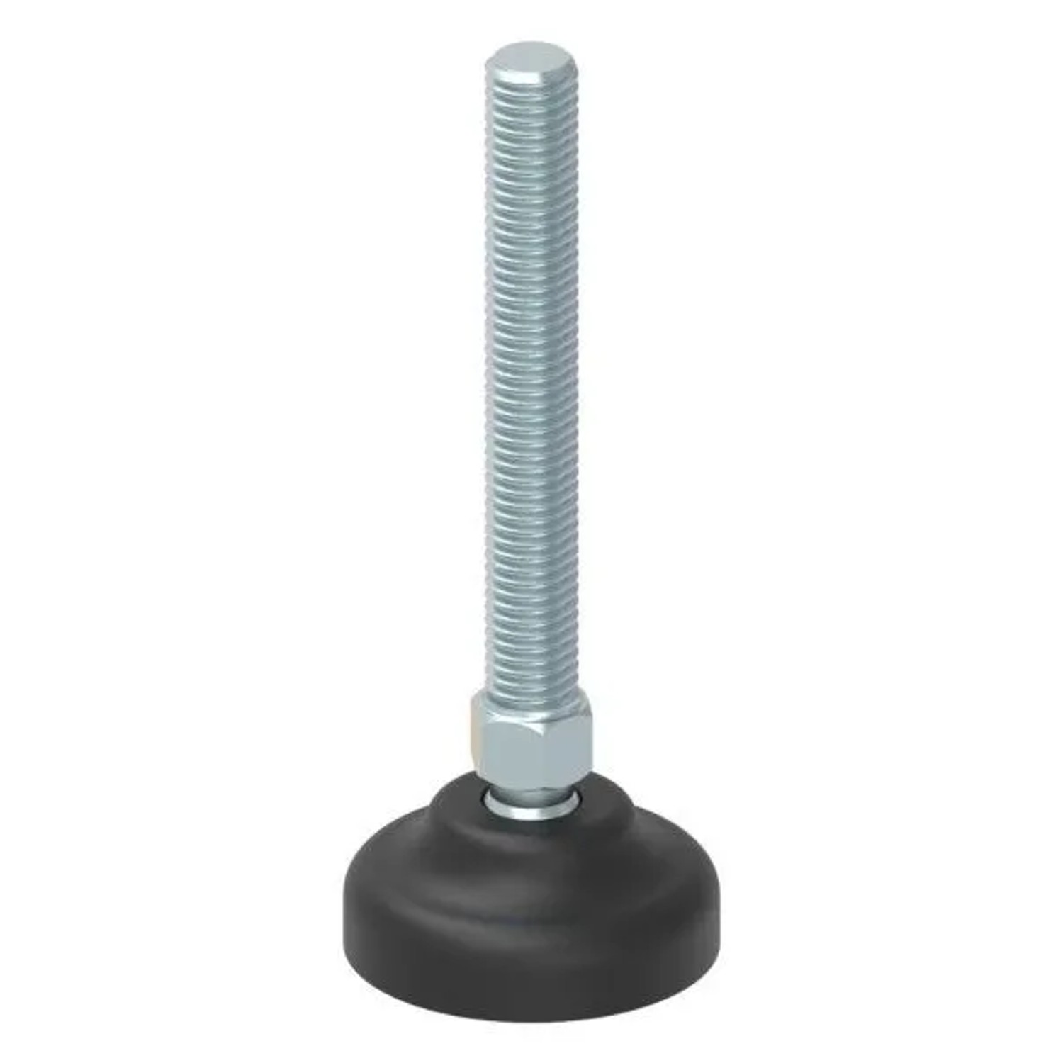 FeNau Schwerlast-Maschinenfuß M10 X 75 Fuss- 40 mm Mit Kugelgelenk