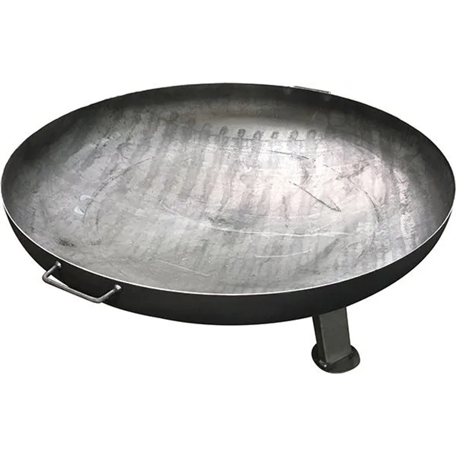 FeNau Feuerschale Stahl Roh Ø 800 X 3,0 mm Mit Füßen Und Haltegriffen
