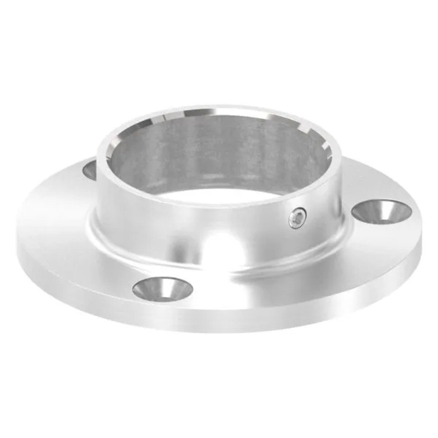 FeNau Wand- Und Bodenanker Edelstahl V2A Ø 80 mm Für Rohr Ø 42,4 mm Geschliffen