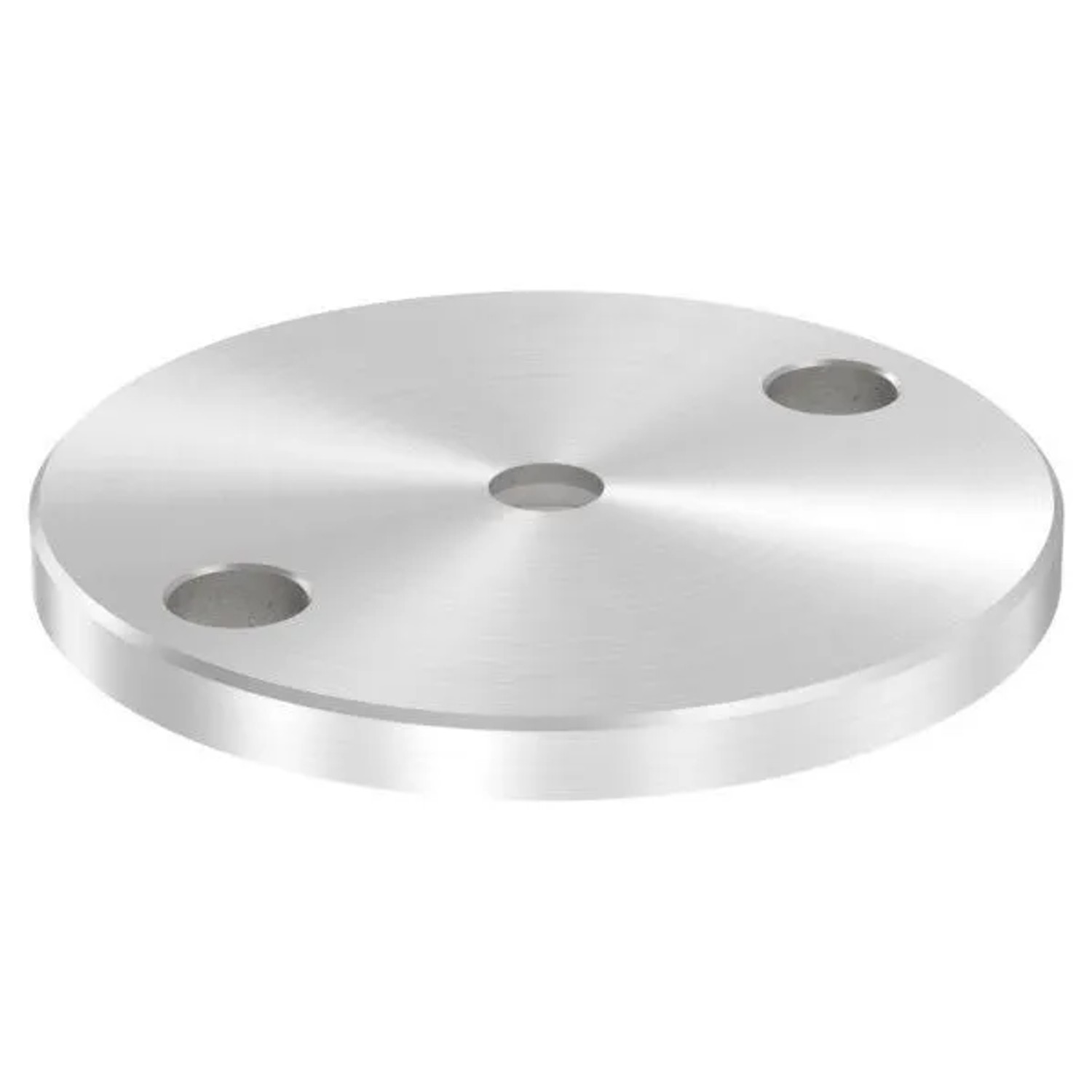 FeNau Ankerplatte Edelstahl V2A Ø 100 X 8 mm Geschliffen Korn 240 Für Vordachsystem