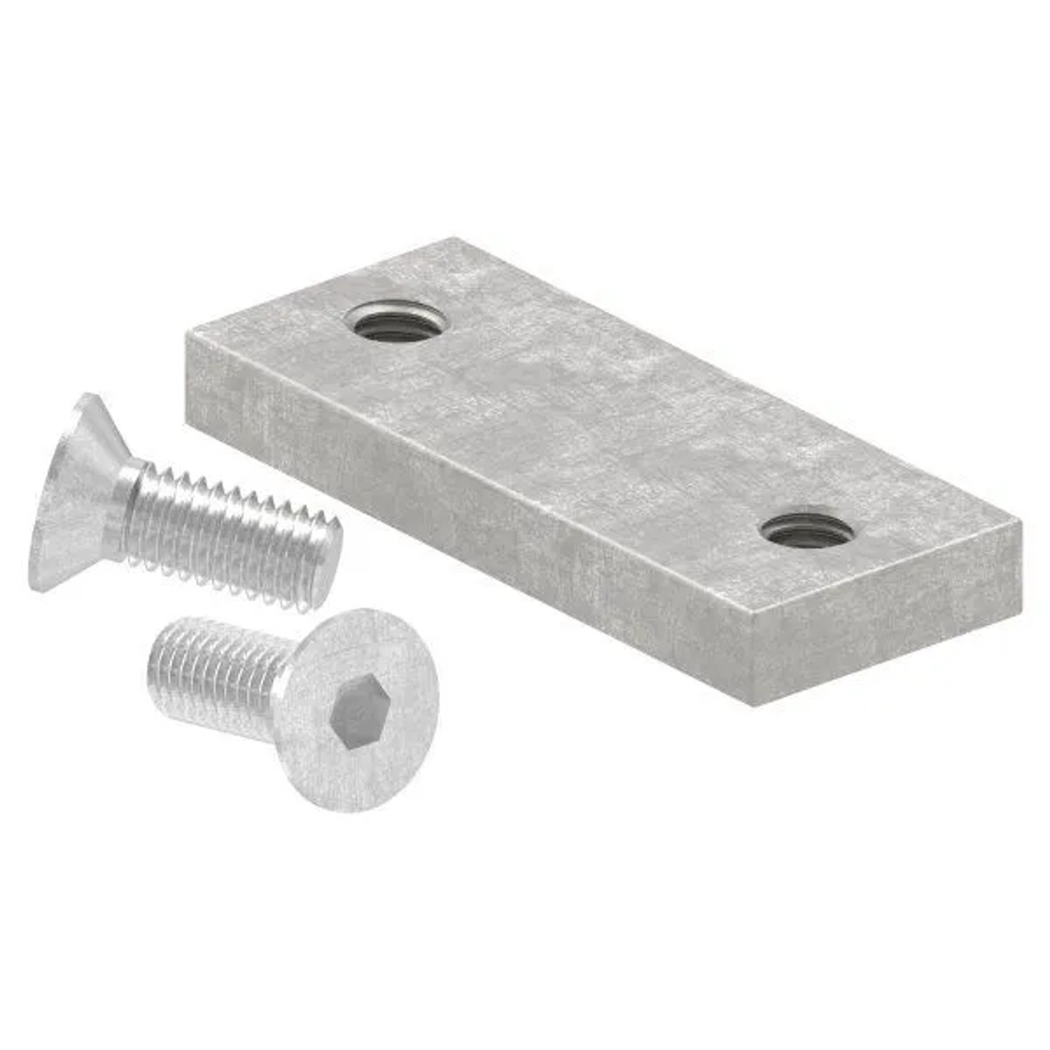 FeNau Befestigungs-Set Aluminium & Edelstahl Platte 25x10 mm Schrauben M3x8 Für LED Module