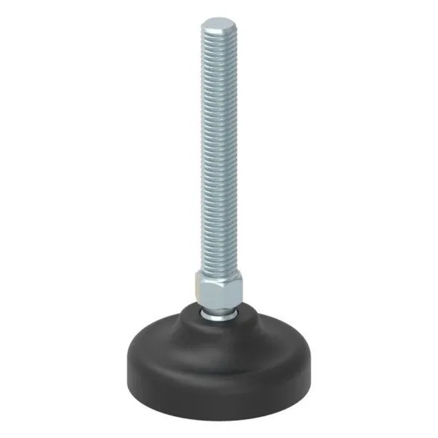 FeNau Schwerlast-Stellfuß M10x75 Fuß-Ø 50 mm Kunststoff Kugelgelenk