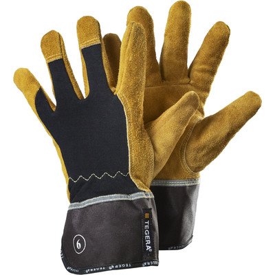 Hitzeschutzhandschuhe TEGERA 139, Kat. III, schwarz/gelb, Gr. 6