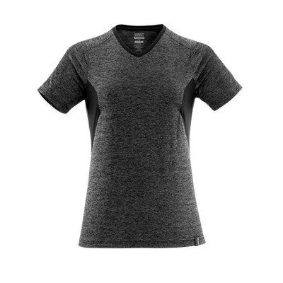 T-Shirt ACCELERATE Dunkelanthrazit meliert/Schwarz 18092-801-1809, Größe 3XL ONE