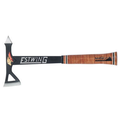Black Eagle Tomahawk mit Ledergriff, 770g, mit Nylon Schutzhülle