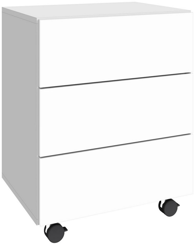 borchardt Möbel Rollcontainer Vaasa, in moderner griffloser Optik