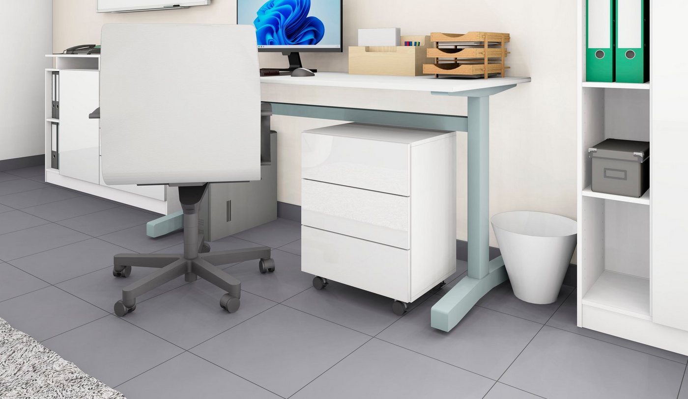 borchardt Möbel Rollcontainer Vaasa, in moderner griffloser Optik Bild 2