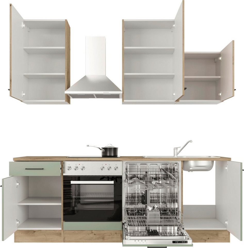 Flex-Well Küche Cara, mit und ohne E-Geräten erhältlich, Gesamtbreite 220 cm Bild 4