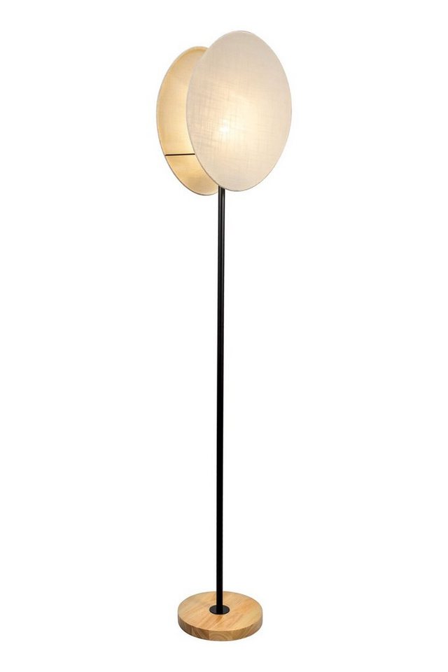 Pauleen Stehlampe Boho Darling max20W Schwarz/Beige 230V Metall/Holz/Stoff, ohne Leuchtmittel, E27