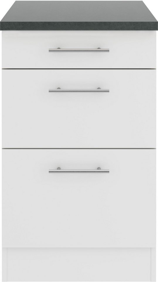 OPTIFIT Unterschrank Bella Breite 50 cm, 2 Auszüge, 1 Schubkasten