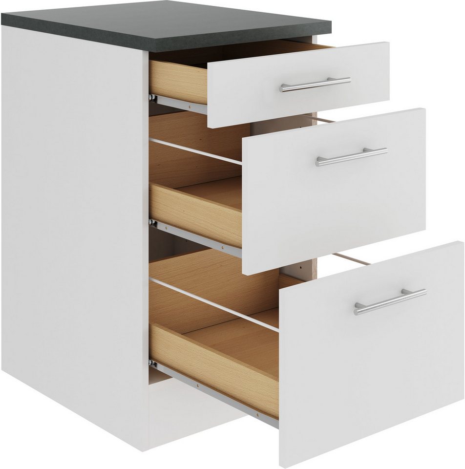 OPTIFIT Unterschrank Bella Breite 50 cm, 2 Auszüge, 1 Schubkasten Bild 3