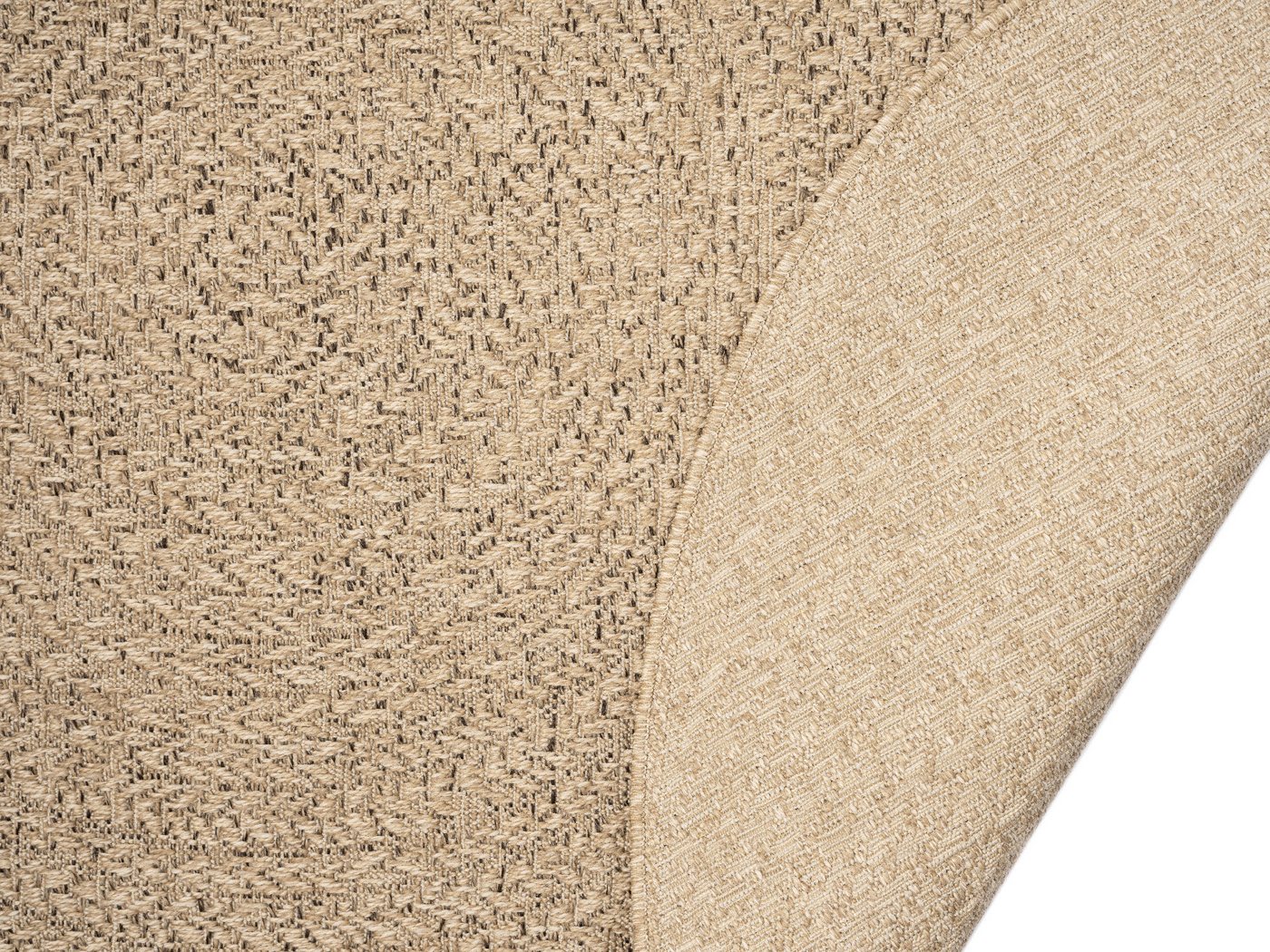 merinos Teppich Kenzy 2, Höhe: 10 mm, robuster In- und Outdoor Teppich im natürlichen Jute-Look, wetterfest Bild 3