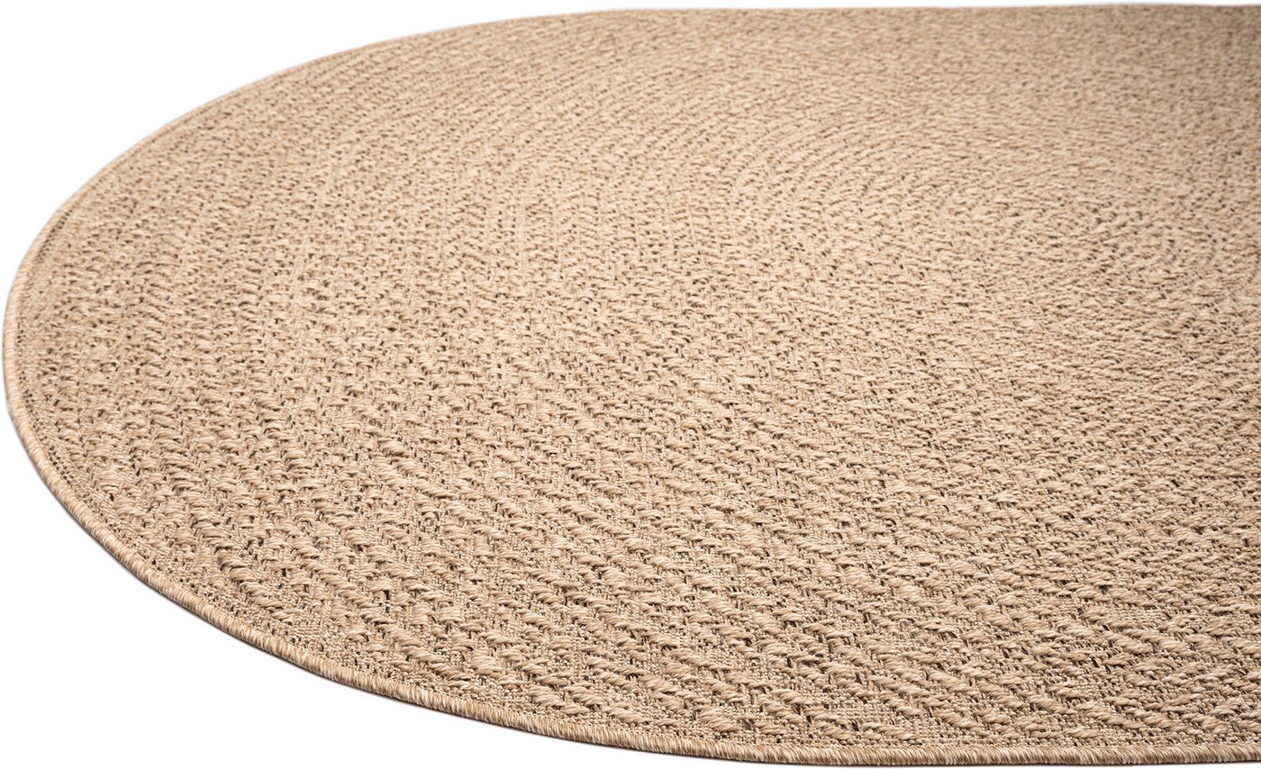 merinos Teppich Kenzy 2, Höhe: 10 mm, robuster In- und Outdoor Teppich im natürlichen Jute-Look, wetterfest Bild 4