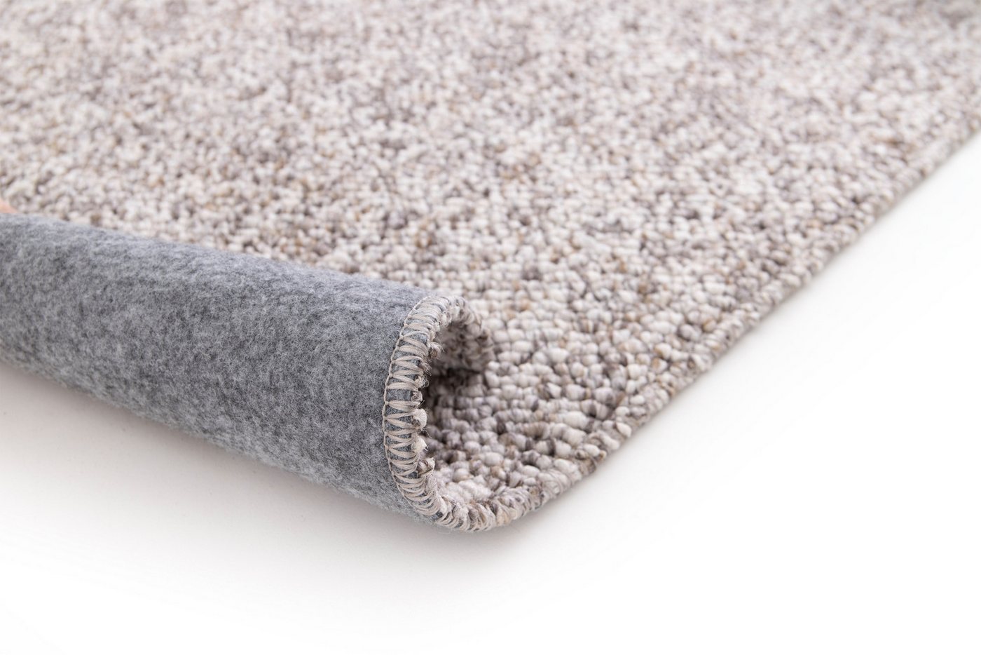 Primaflor-Ideen in Textil Teppich Teppich LINO, Made in Belgium, rechteckig, Höhe: 10 mm, Wolloptik, grobe Schlinge, meliert, strapazierfähig