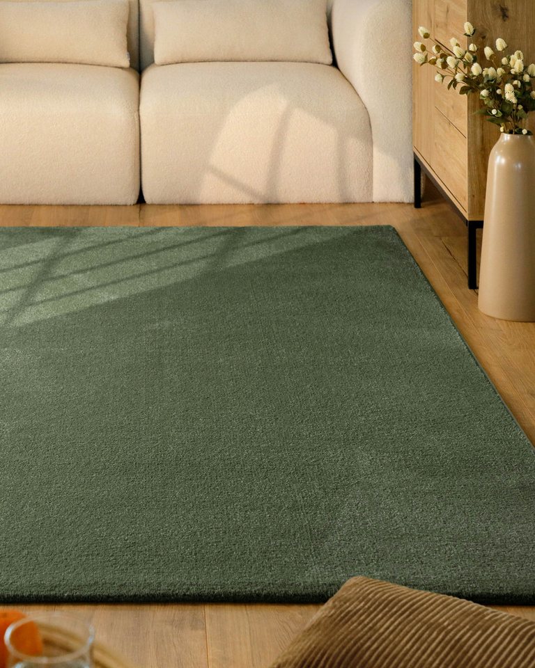 Esprit Teppich Vegas - ESPRIT Kollektion, rechteckig, Höhe: 15 mm, Kurzflor, uni, gewebt, pflegeleicht, formstabil, für Fußbodenheizung