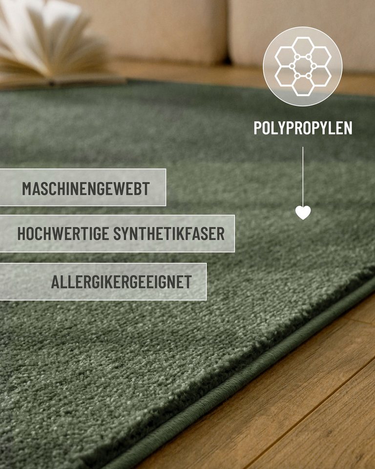 Esprit Teppich Vegas - ESPRIT Kollektion, rechteckig, Höhe: 15 mm, Kurzflor, uni, gewebt, pflegeleicht, formstabil, für Fußbodenheizung Bild 2