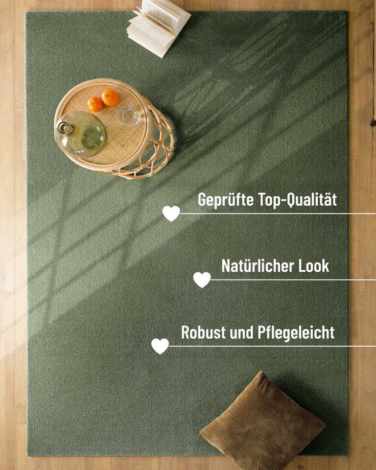 Esprit Teppich Vegas - ESPRIT Kollektion, rechteckig, Höhe: 15 mm, Kurzflor, uni, gewebt, pflegeleicht, formstabil, für Fußbodenheizung Bild 4