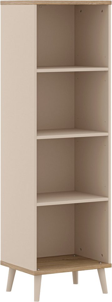 YUNY by PAIDI Standregal HAZEL in Beige mit 4 Fächern, offenes Regal, praktischer Stauraum für jeden Raum – übersichtlich & funktional