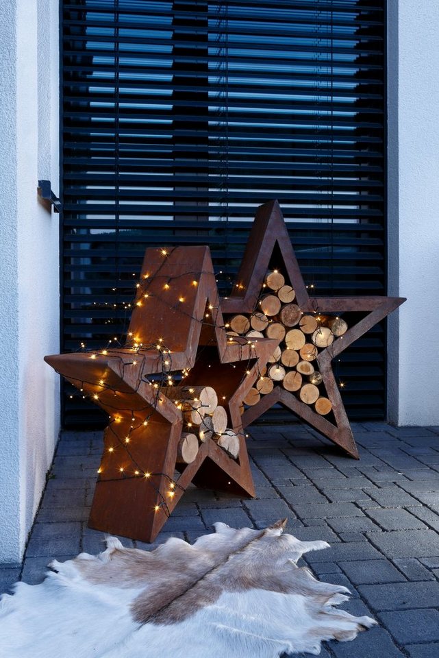 HOFMANN LIVING AND MORE Kaminholzregal Stern, Weihnachtsdeko aussen, BxTxH:86x26x86 cm Bild 2