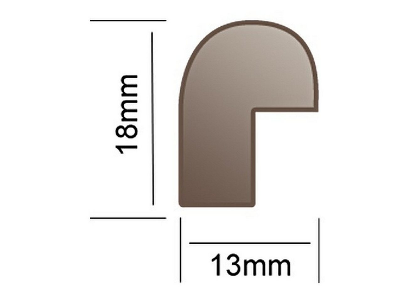 Bilderrahmen Neumann Einzelrahmen Rundrahmen, Massivholz, mit Glas und Rückwand Bild 2