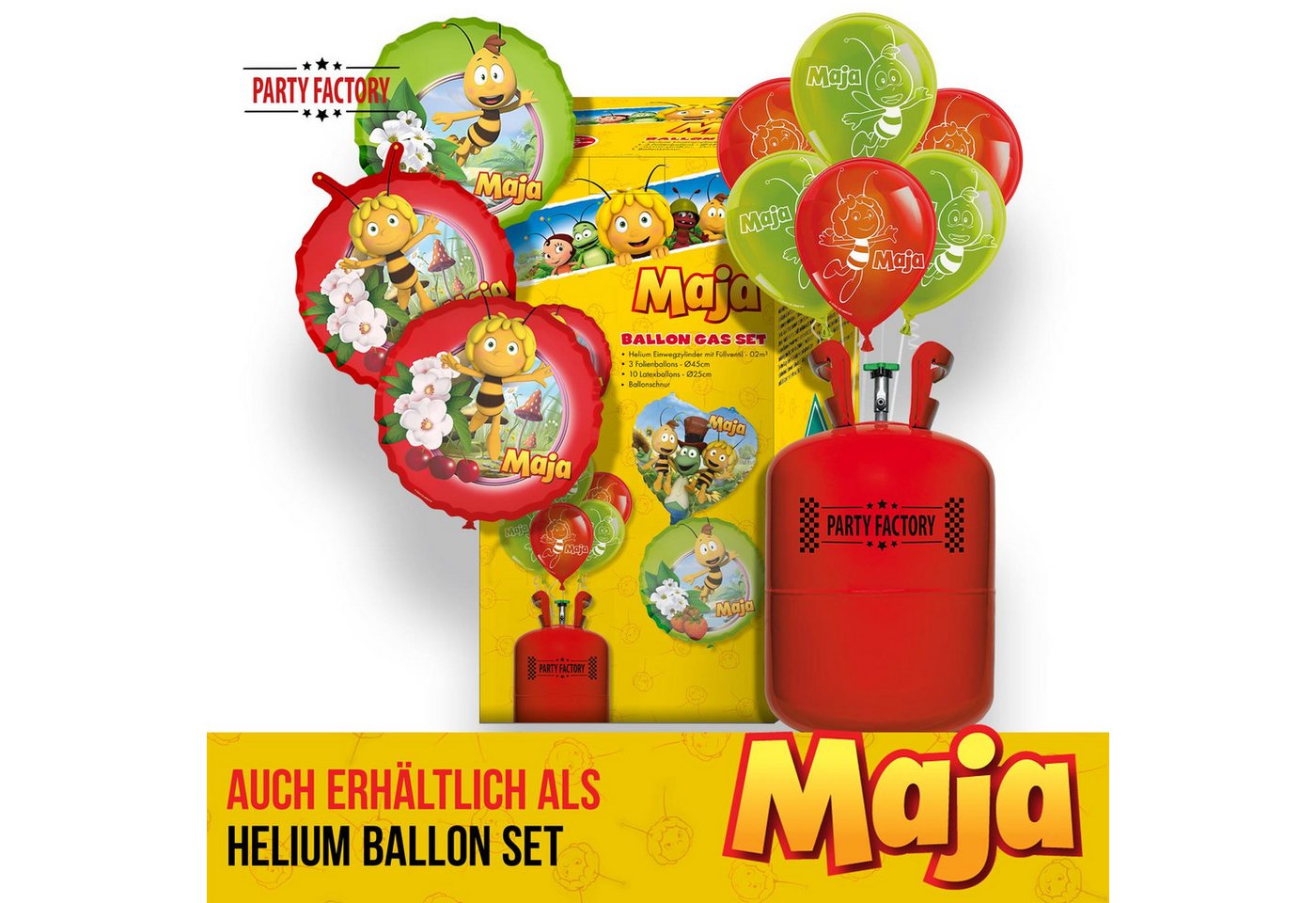 Party Factory Girlande Biene Maja Wimpelkette 4-5 m, Wimperkette Girlande Raumdeko zum Aufhängen Bild 4