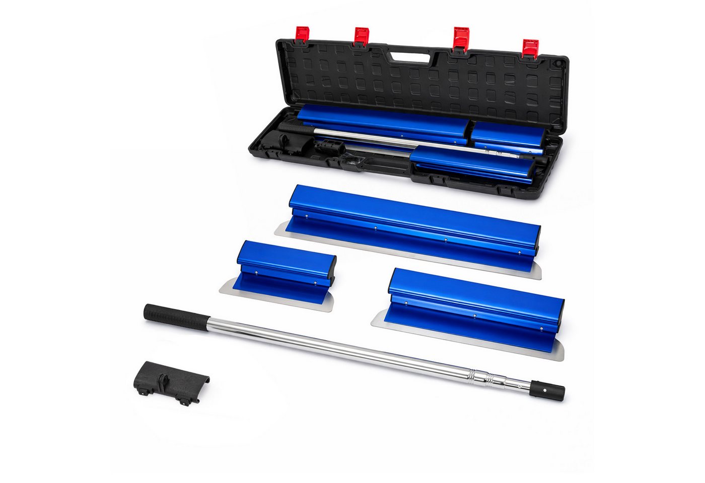 Youyijia Flächenspachtel Flächenspachtel Set Edelstahl, 3-teilig mit Teleskopstange und Koffer (3-St) Bild 3