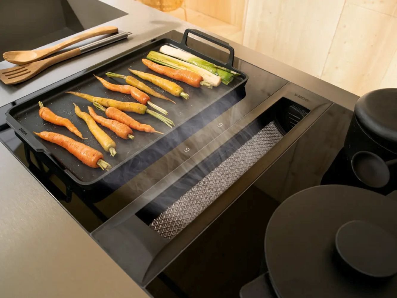 Bora Grillpfanne KWGPFI Grillpfanne für Flächeninduktion, 469 x 270 x 60mm