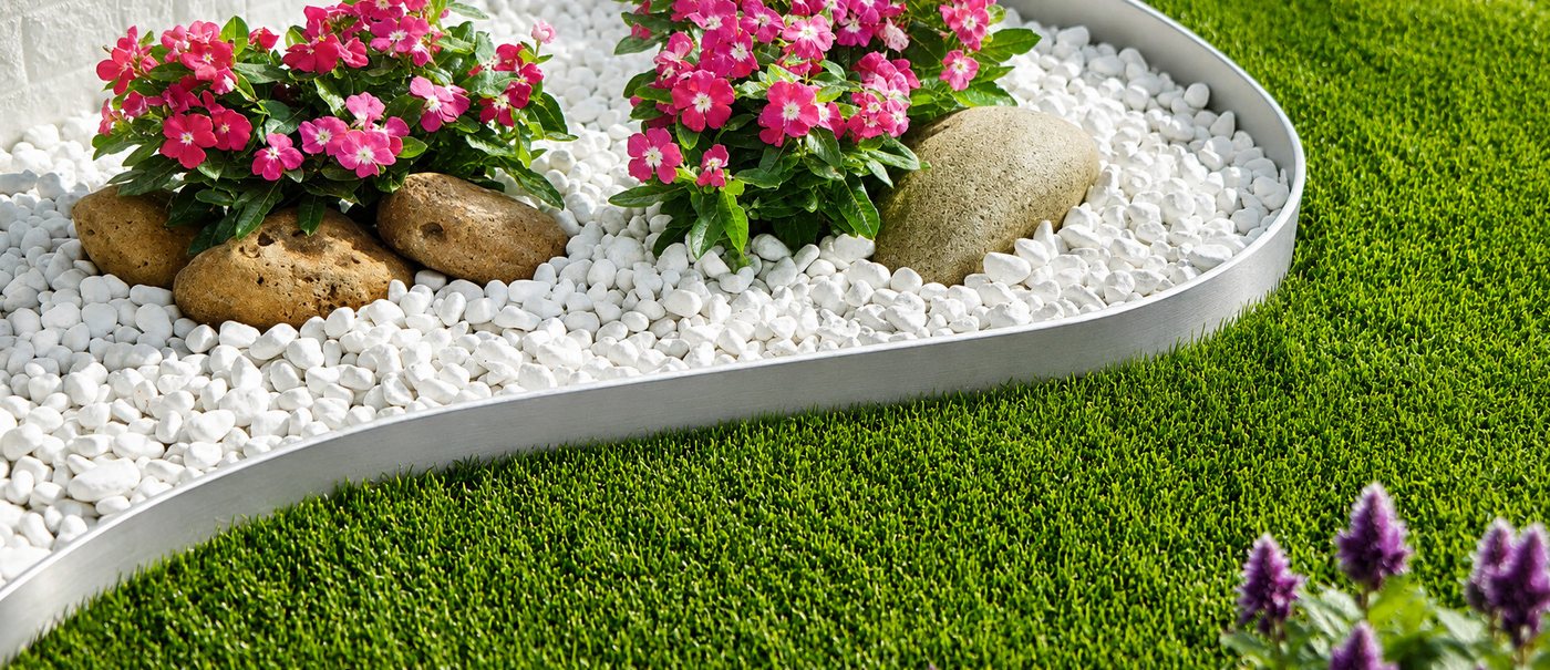PEDEA Rasenkante GARDENLINE Rasenkanten 4 Stück aus verzinktem Stahl ca. 4,72 m, 4x 119,5 x 13 cm für Beete, Rasen und Wege Bild 4