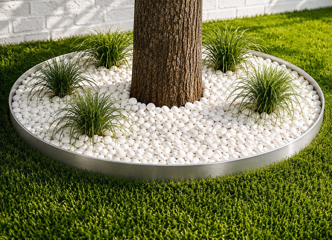 PEDEA Rasenkante GARDENLINE Rasenkanten 4 Stück aus verzinktem Stahl ca. 4,72 m, 4x 119,5 x 13 cm für Beete, Rasen und Wege Bild 5