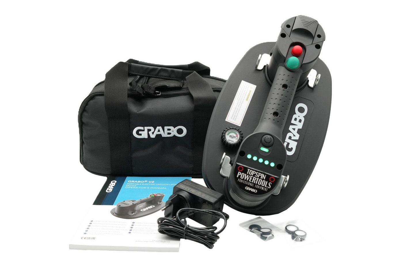 GRABO Saugheber GRABO Plus V2-Neue Version des Akku Vakuum Saugheber., max. 120 kg Traglast, -], mit automatischen Nachsaugen Bild 2
