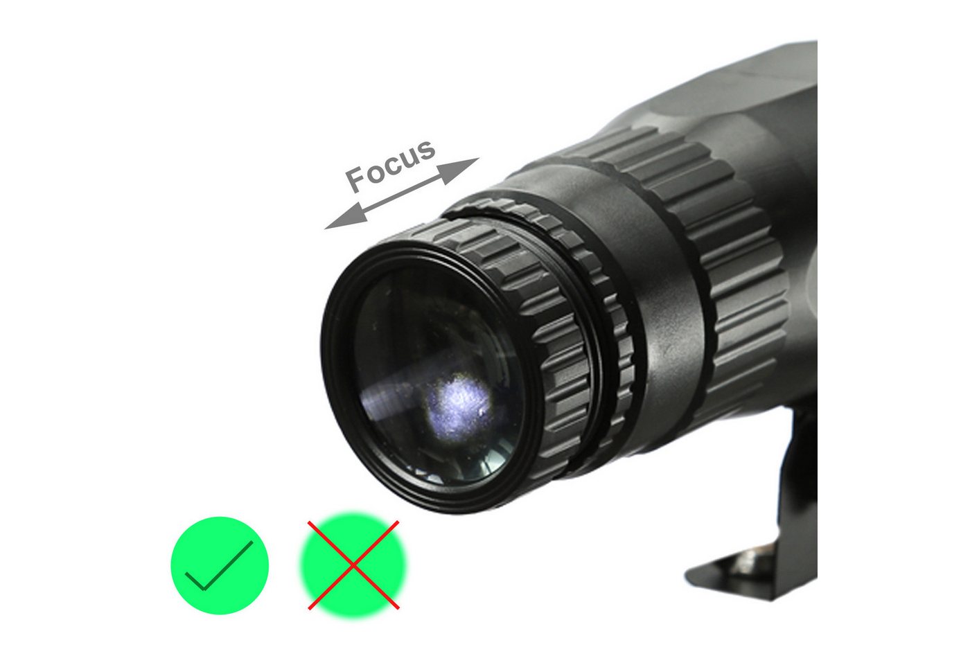SATISFIRE Discolicht LED Pinspot Punktstrahler POINT 15W RGBW mit Fernbedienung Programme, LED Classic, RGBW (rot, grün, blau, weiss) Bild 2