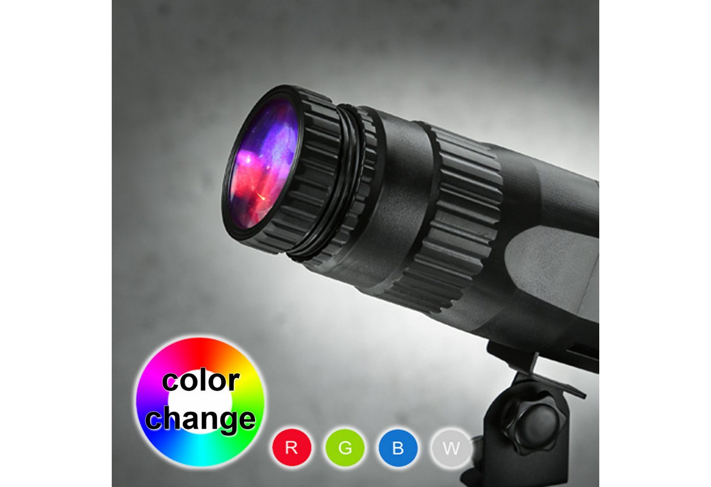 SATISFIRE Discolicht LED Pinspot Punktstrahler POINT 15W RGBW mit Fernbedienung Programme, LED Classic, RGBW (rot, grün, blau, weiss) Bild 3