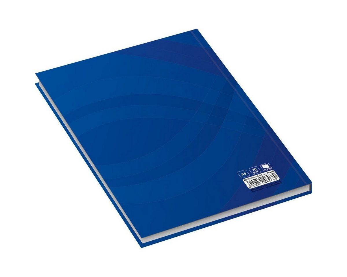 RNK Verlag Notizbuch Notizbuch Business blau A5 kariert 96 Blatt