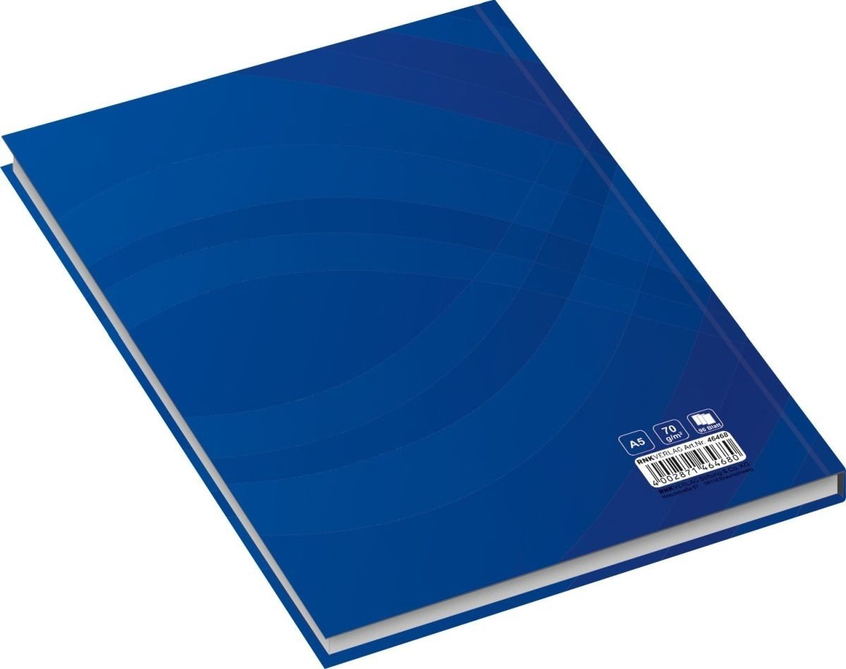RNK Verlag Notizbuch Notizbuch Business blau A5 kariert 96 Blatt Bild 2