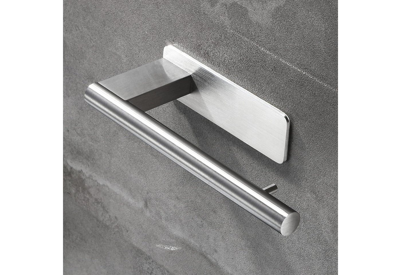 LuxusKollektion Toilettenpapierhalter Toilettenpapierhalter Ohne Bohren Selbstklebend Edelstahl Silber Bild 2