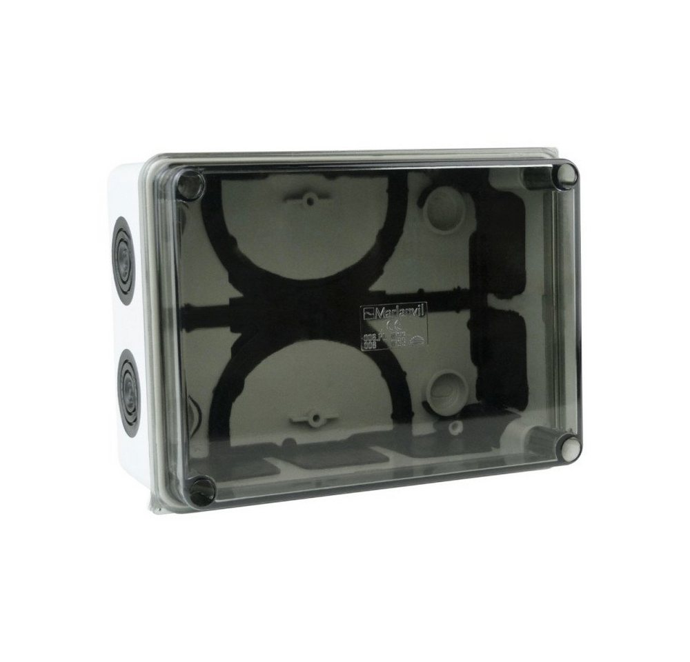 Kabelbox Elektrische Kunstoffgehäuse 150x110x70 mm 10 Dichtmembranen Wasserdichte IP66 Transparenter Deckel Anschlussdose Gehäuse Abzweigkasten Bild 4