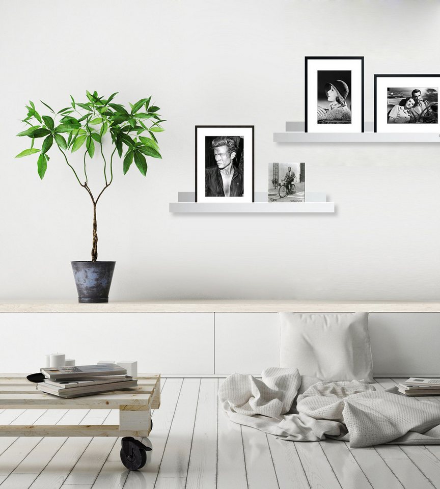 artissimo Bilderleiste Wandregal für Bilder 70cm Bilderleiste Bilderregal Wandboard Weiß Bild 3