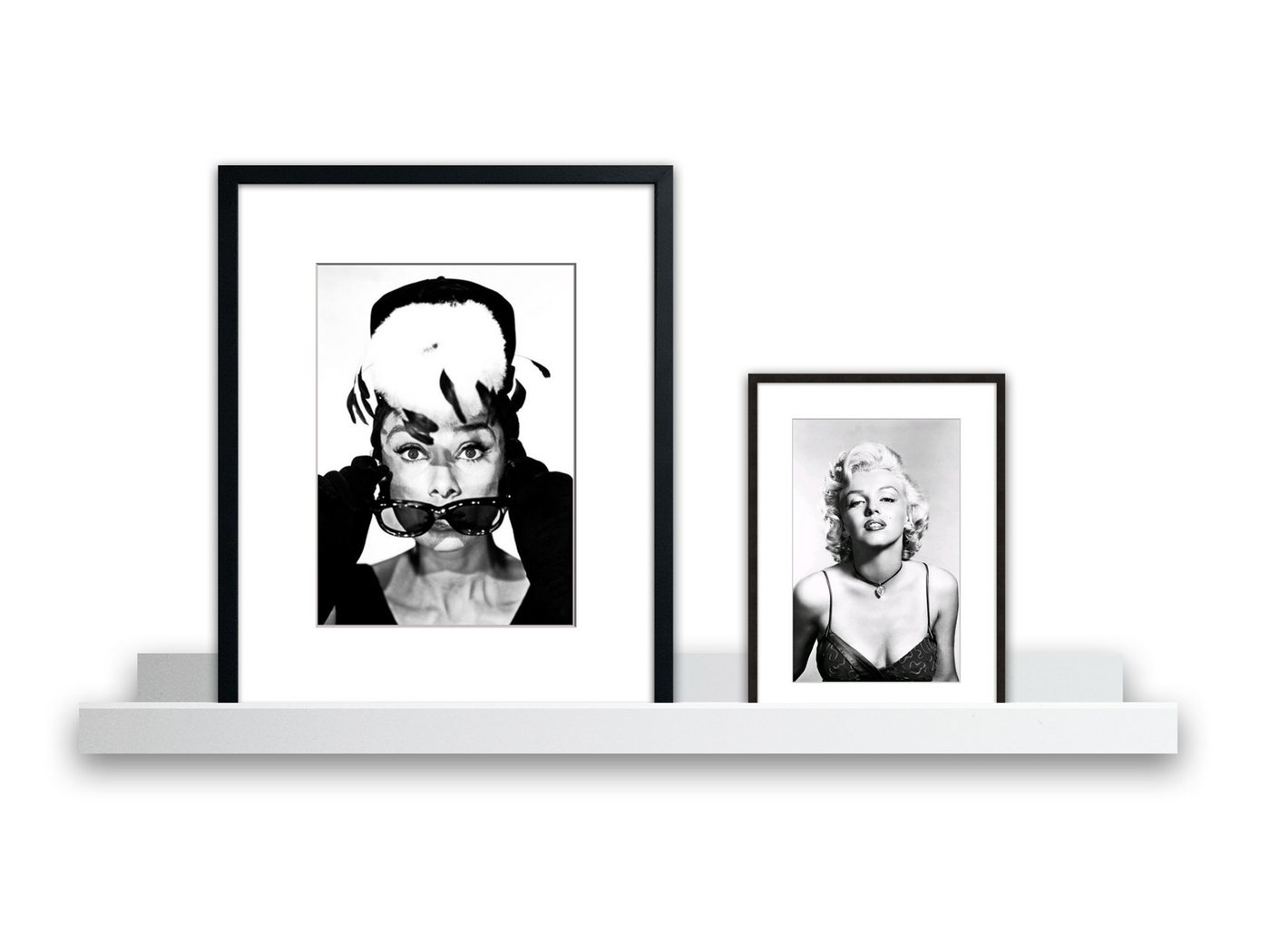 artissimo Bilderleiste Wandregal für Bilder 70cm Bilderleiste Bilderregal Wandboard Weiß Bild 4