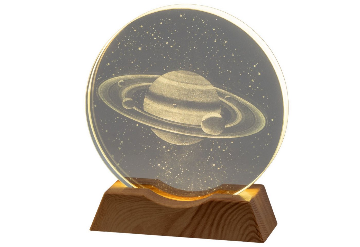 formano LED Tischleuchte Kristallglas, LED, Höhe: 11cm, Farbe: Transparent, Motiv: Kristall
