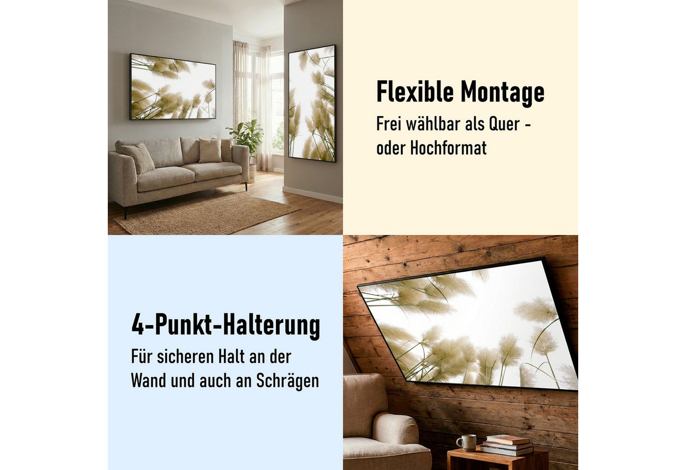 STEINFELD Heizsysteme Infrarotheizung Bild 750W, 120x60cm, Made in Germany, 7J Garantie, mit Thermostat, viele Motive Bild 2