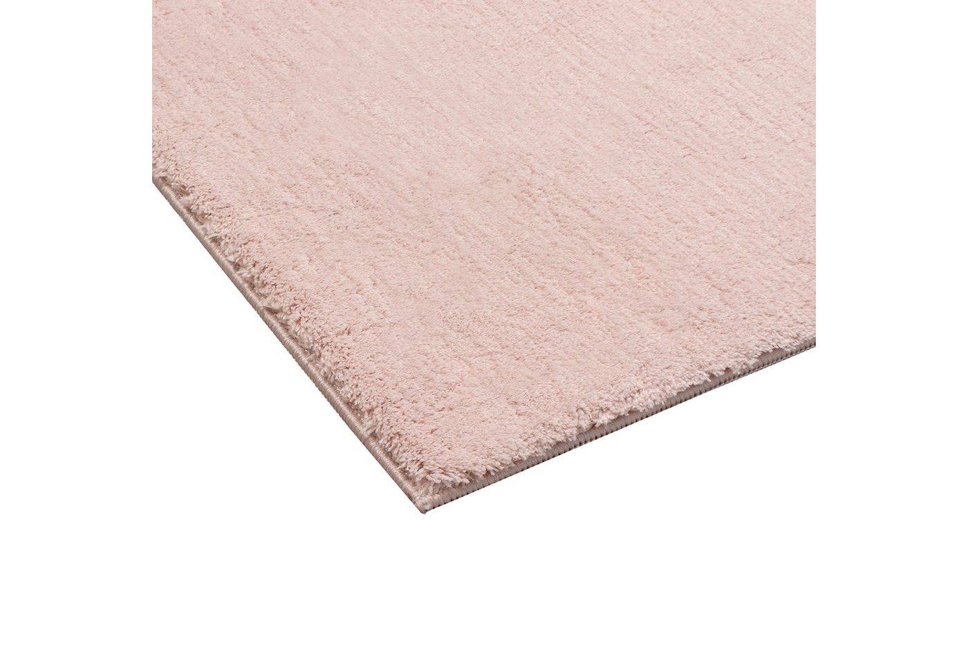 TeppichHome24 Teppich Hochflor-Teppich in Blush farbe, rechteckig, Höhe: 18 mm Bild 3