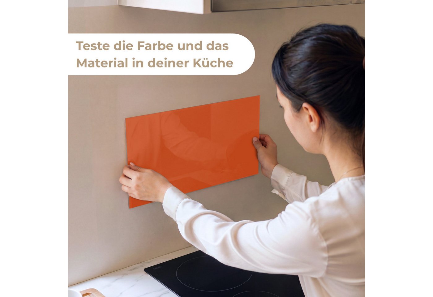 KitchenYeah Küchenrückwand Muster selbstklebend (keine Folie) Sienna - Erde - Farben - Massiv, (1-tlg), Spritzschutz, Küche, Rückwand, Küchenwand, Küchenfront, 30x20 cm Bild 3