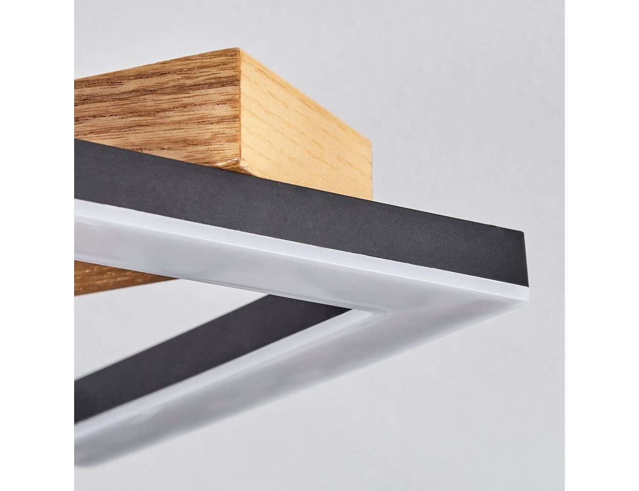 hofstein Deckenleuchte »Stoccareddo« moderne Deckenlampe aus Metall/Holz, 3000 Kelvin Bild 2